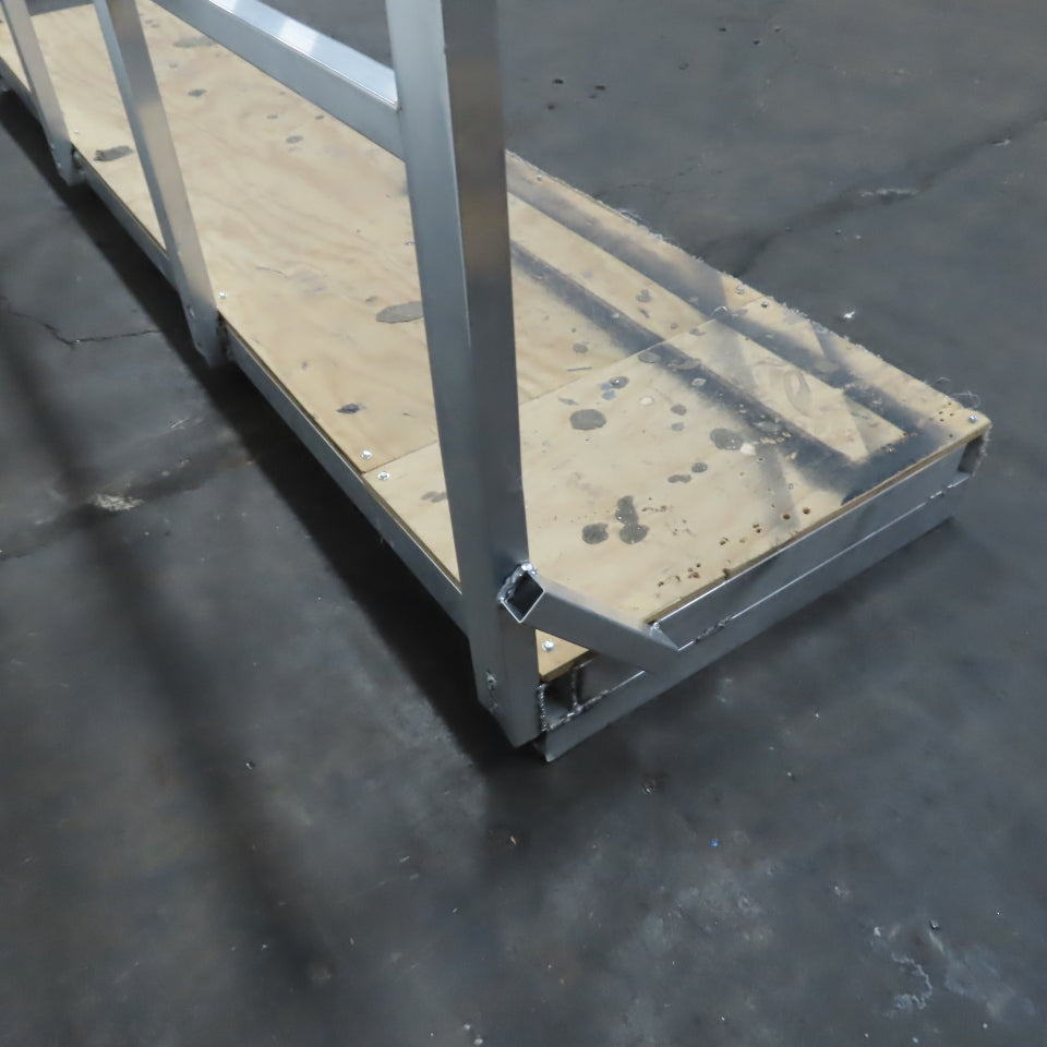 112" Long x 27" Wide Aluminum Work Area Platform Scaffold 38" Railing