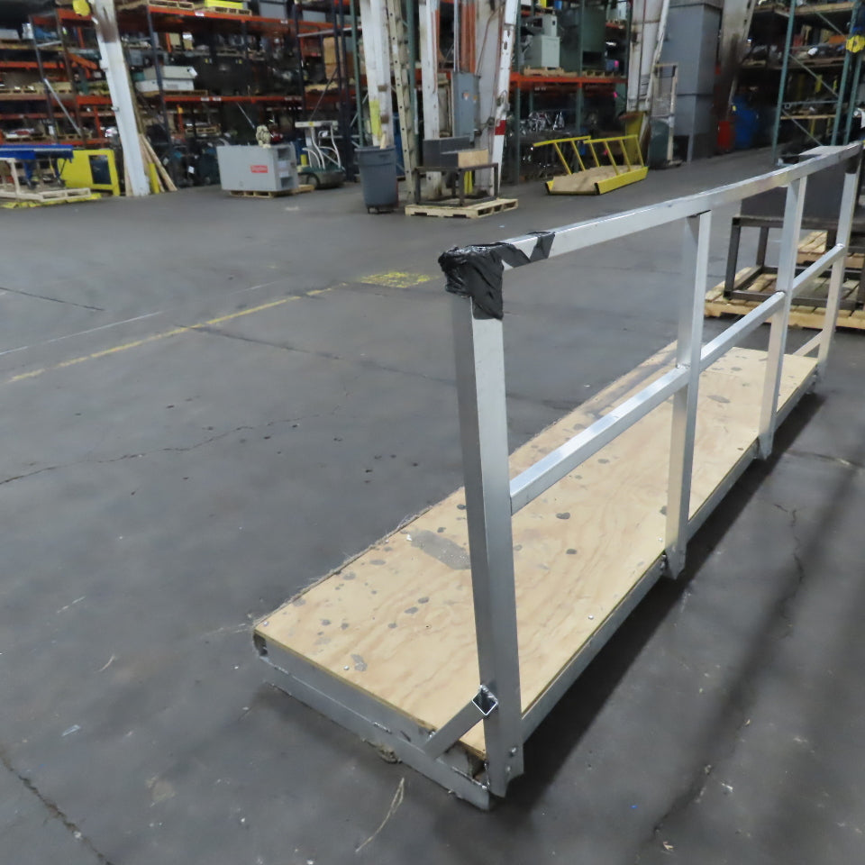 112" Long x 27" Wide Aluminum Work Area Platform Scaffold 38" Railing