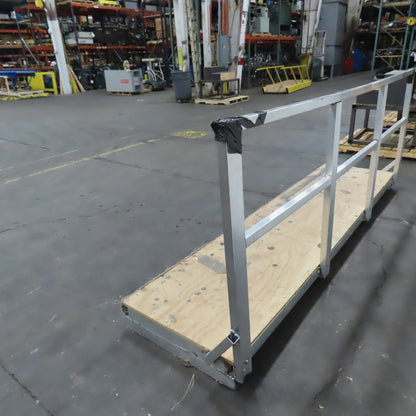 112" Long x 27" Wide Aluminum Work Area Platform Scaffold 38" Railing