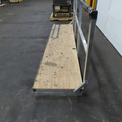 112" Long x 27" Wide Aluminum Work Area Platform Scaffold 38" Railing