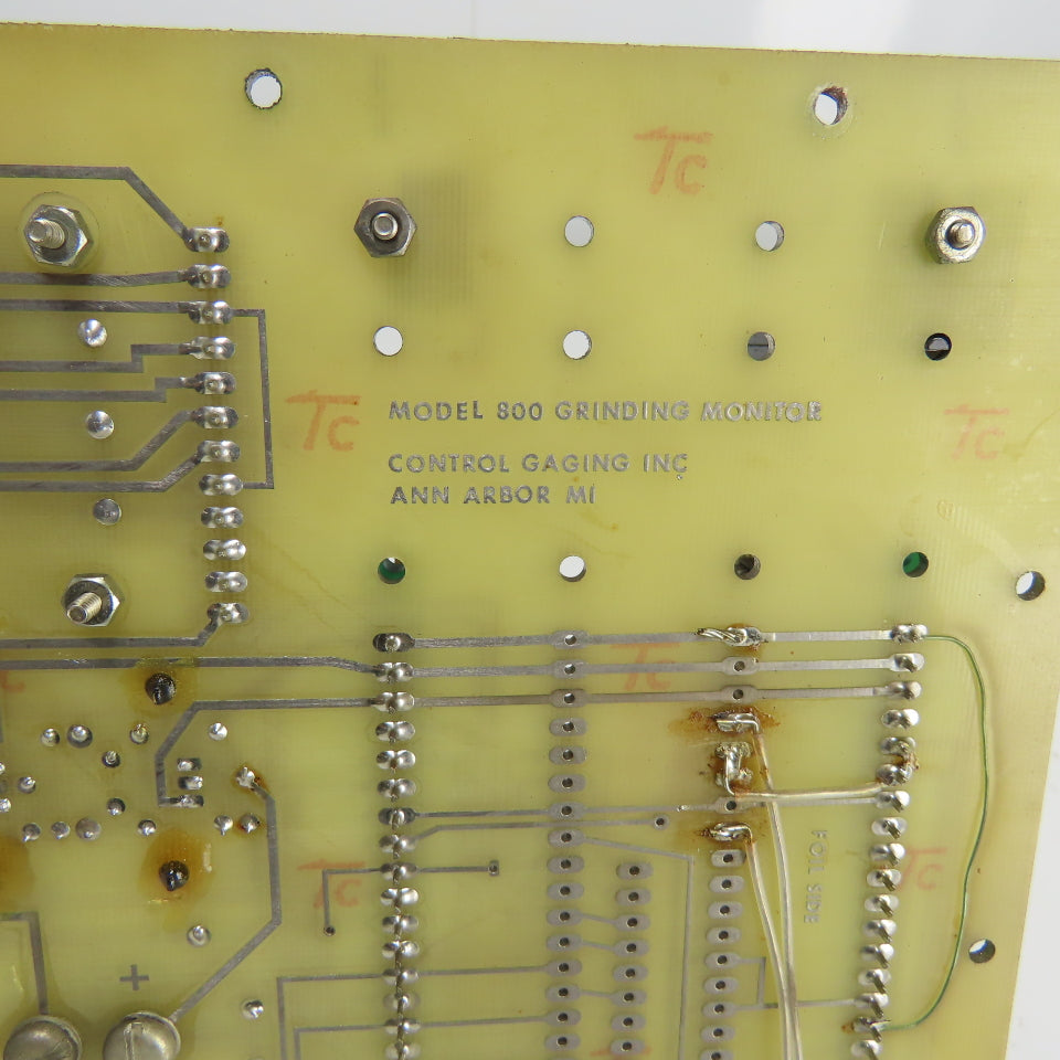 Control Gaging Model 800 Grinding Monitor Circuit Board Assembly