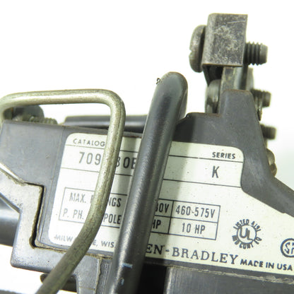 Allen Bradley 709-B0B103 Ser K Size 1 Motor Starter 10HP 575V 120V Coil