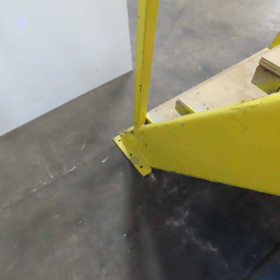 Industrial 9-Step Steel Stairs Ladder 36" Wide Step 83" H Top Step 9" Risers