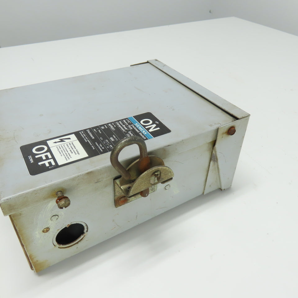Siemens NFR351 Ser A 30A ITE Non Fusible Safety Disconnect Switch 600V