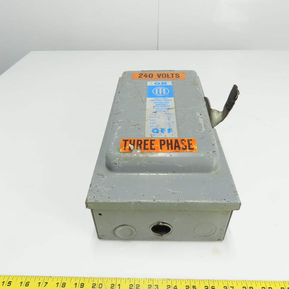 ITE FK361 30A Fusible Safety Disconnect Switch 600V 3Ph