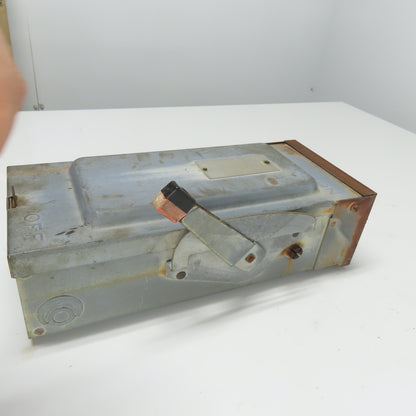 Square D 30A Fusible Safety Disconnect Switch 600V 3Ph