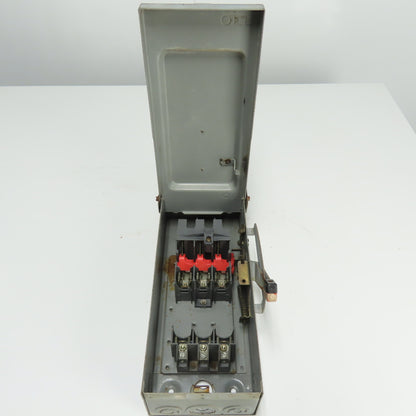 Square D 30A Fusible Safety Disconnect Switch 600V 3Ph