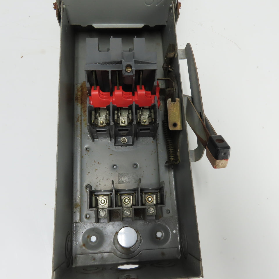 Square D 30A Fusible Safety Disconnect Switch 600V 3Ph