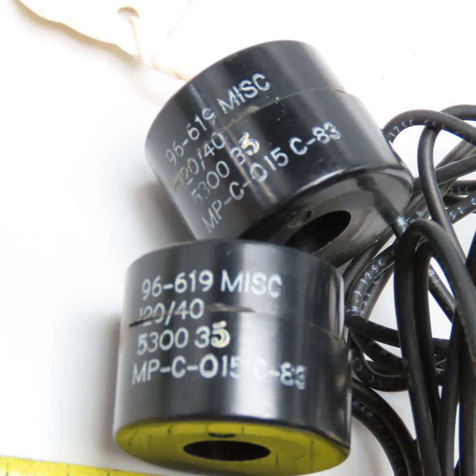 ASCO 96-619 120V 40Hz Solenoid Coil Lot Of 2