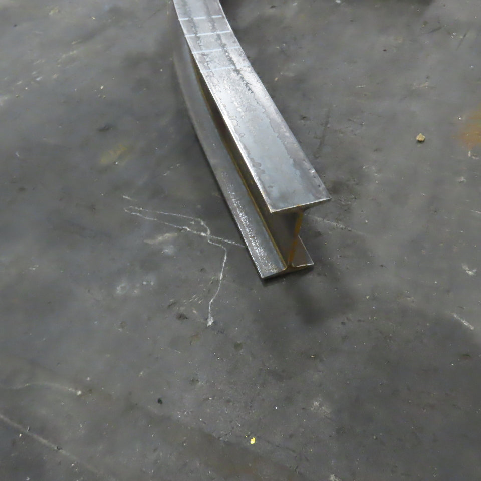 6 x 12.5# Standard I-Beam 90° Curved 72" Radius Profile