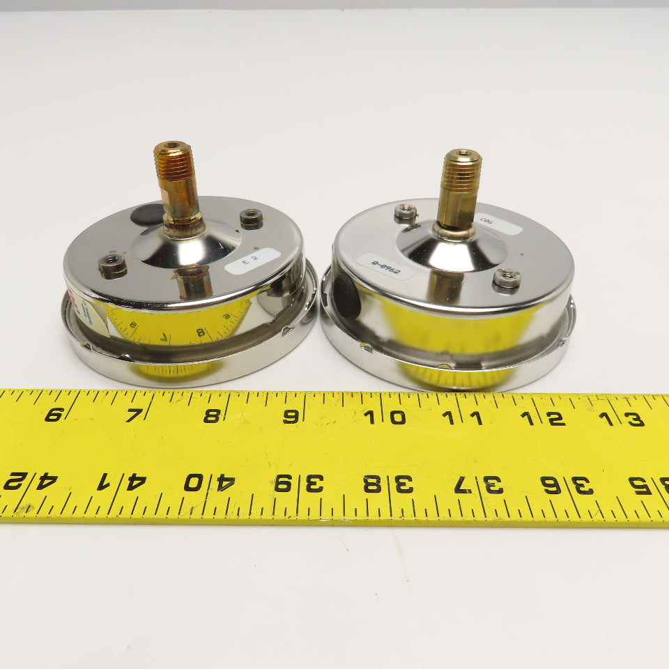 Ashcroft 351009AW02B 100PSI 3-1/2" Duralife Pressure Gauge 1/4" NPT Back Lot/2