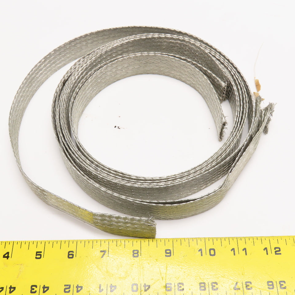 Raychem HV-BRAID-4-1520 Tinned Copper Braided Splice Strip #4AWG 60" Lot Of 3