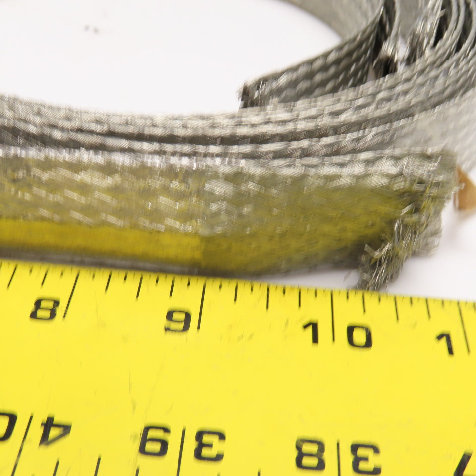 Raychem HV-BRAID-4-1520 Tinned Copper Braided Splice Strip #4AWG 60" Lot Of 3