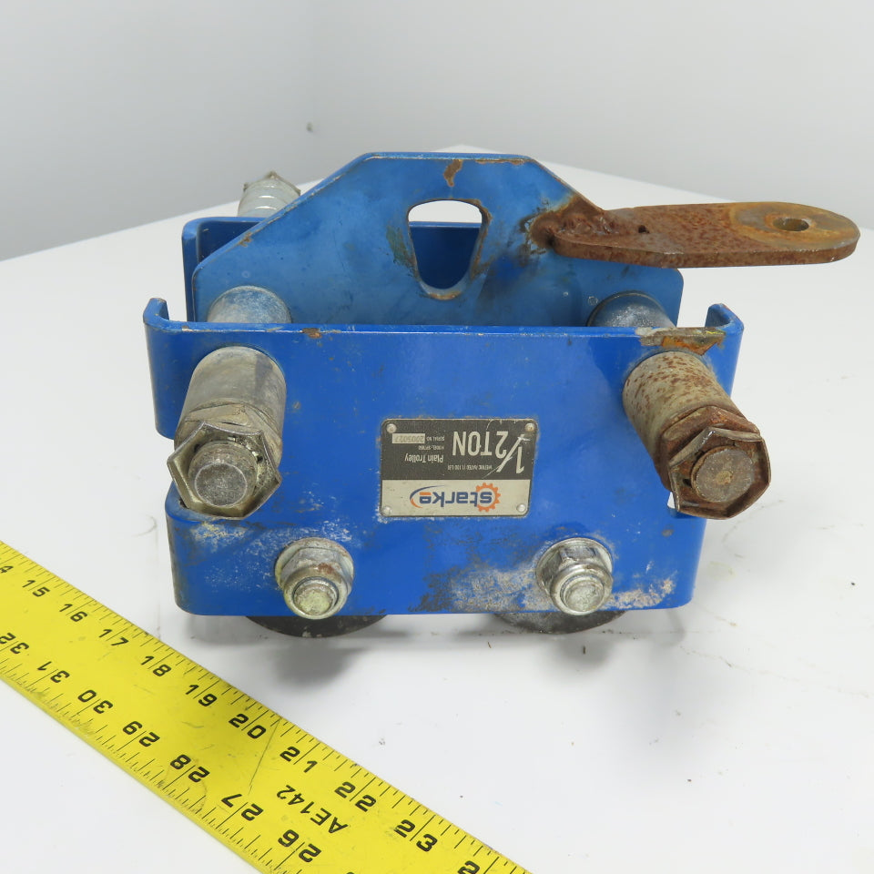 Starke PT050 Plain Push Trolley 1/2 Ton Capacity Flange Width: 3" - 5"
