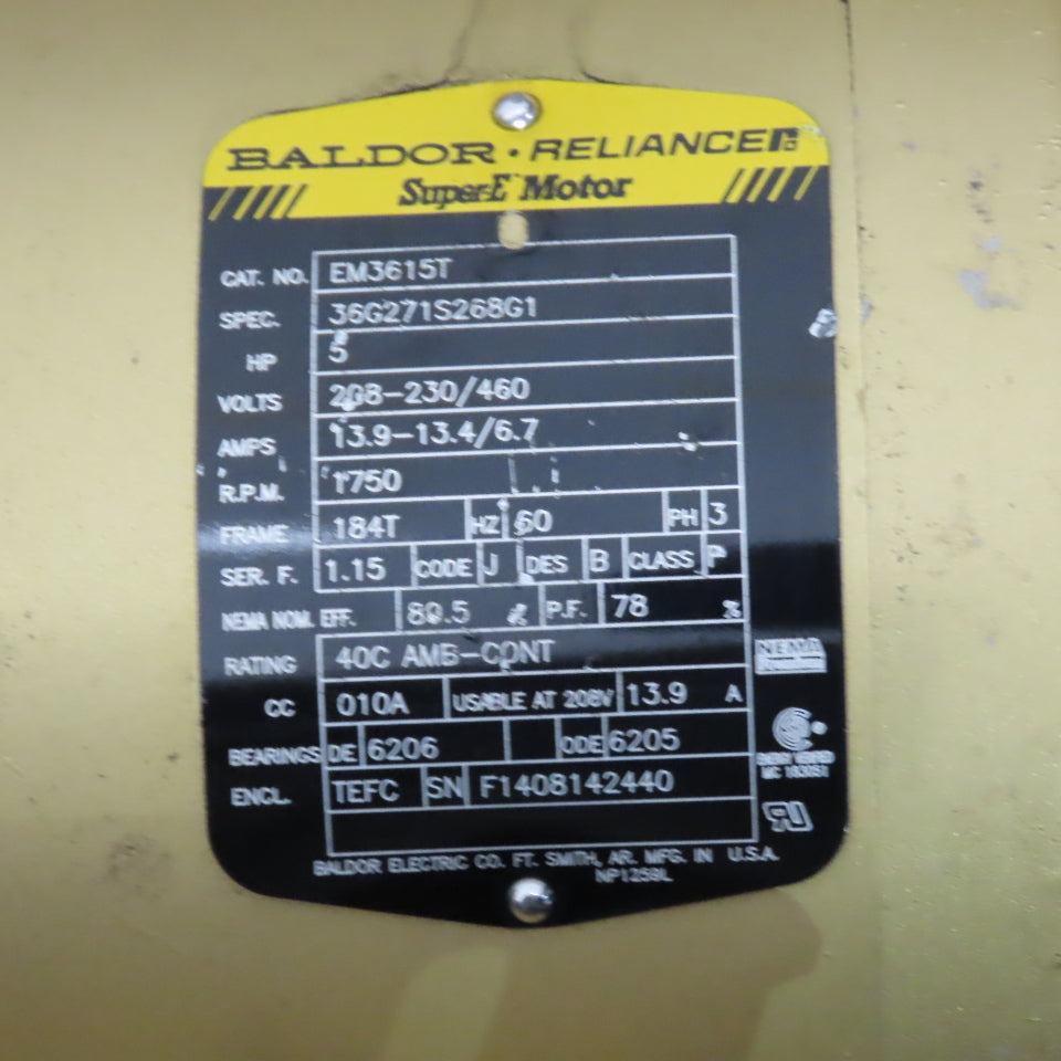 30" Belt Drive 5HP Spray Booth Exhaust Blower Axial Fan 230/460V 3PH Tested