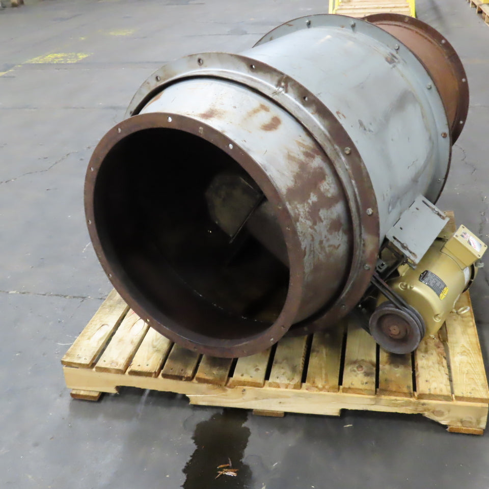 30" Belt Drive 5HP Spray Booth Exhaust Blower Axial Fan 230/460V 3PH Tested