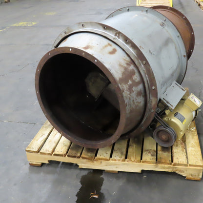 30" Belt Drive 5HP Spray Booth Exhaust Blower Axial Fan 230/460V 3PH Tested