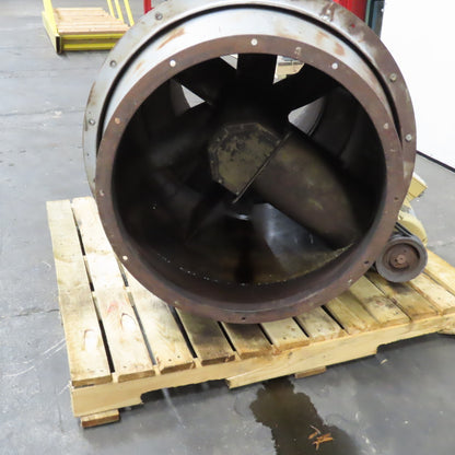 30" Belt Drive 5HP Spray Booth Exhaust Blower Axial Fan 230/460V 3PH Tested