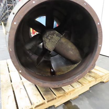 30" Belt Drive 5HP Spray Booth Exhaust Blower Axial Fan 230/460V 3PH Tested