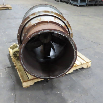 30" Belt Drive 5HP Spray Booth Exhaust Blower Axial Fan 230/460V 3PH Tested