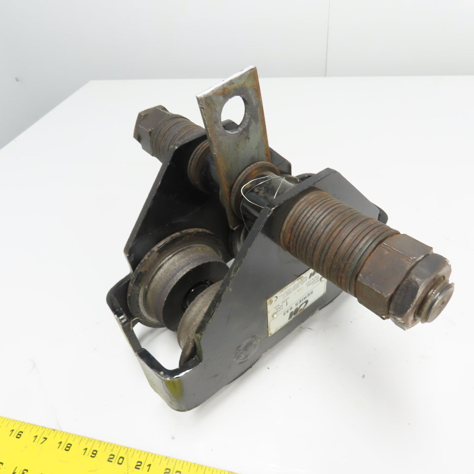 CM Series 633 1/2 Ton Push/Pull Ball Bearing Hoist Trolley 3"- 8" Flange