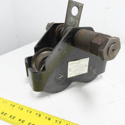CM Series 633 1/2 Ton Push/Pull Ball Bearing Hoist Trolley 3"- 8" Flange