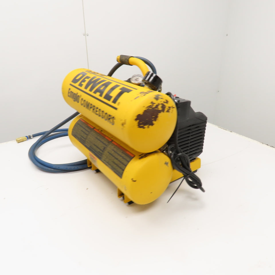 DEWALT D55153 Electric 4 Gallon Twin Stack Compressor 120V Tested