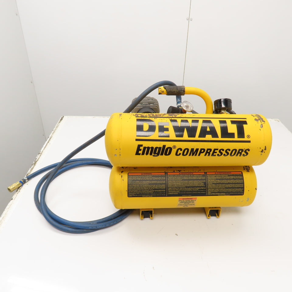 DEWALT D55153 Electric 4 Gallon Twin Stack Compressor 120V Tested