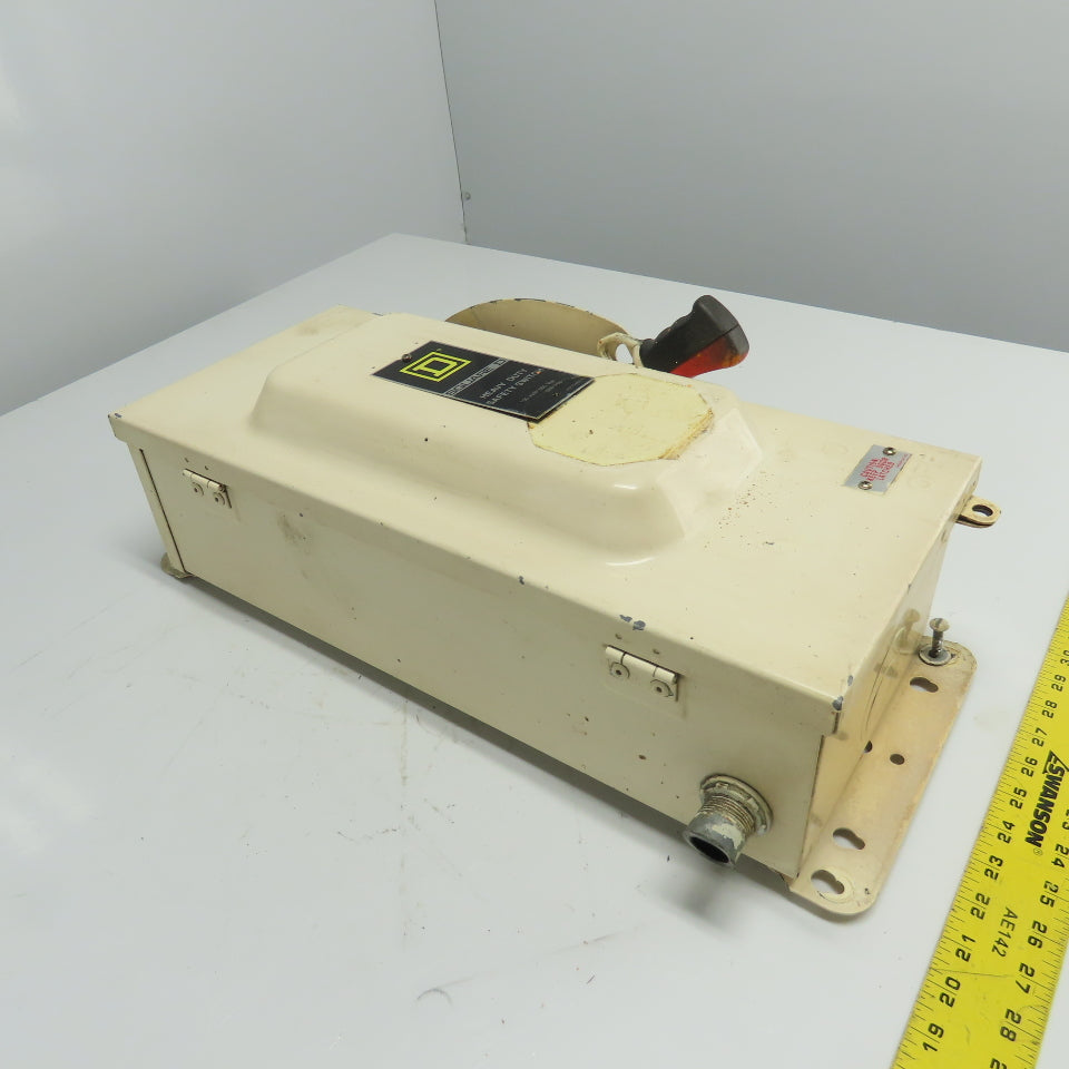 Square D HU363A 100A Non Fusible Heavy Duty Safety Disconnect Switch 600VAC