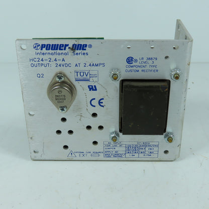 POWER-ONE HC24-2.4-A 24VDC 2.4A Output Power Supply Rectifier 100-240V Input