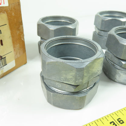 Hubbell 2" EMT Die Cast Zinc Compression Coupling Lot Of 5