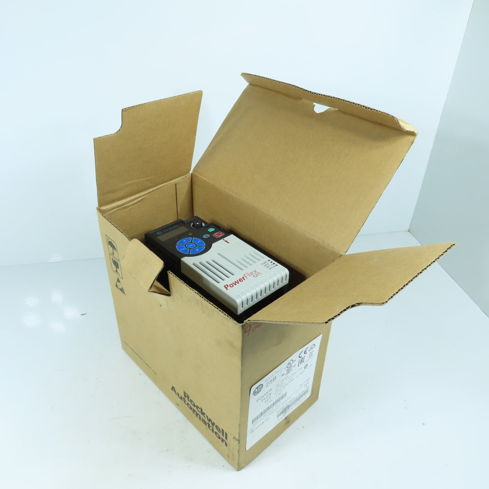Allen Bradley 25B-A4P8N104 PowerFlex 525 AC Drive 1.0HP 1Ph 200-240V In 3Ph Out