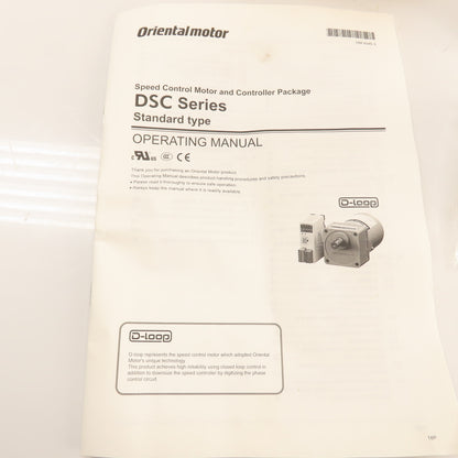 Oriental DSCI26UA-12.5AV 6W AC Electric Motor 110/115V w/ Gearhead & Controller