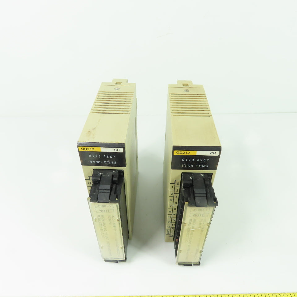 Omron C200H-OD212 Output Module 24VDC 0.3A/Point 4.8A/Unit Lot Of 2