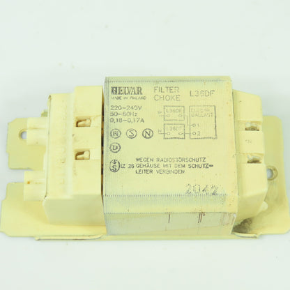 Helvar L36DF Filter Choke 220-240V 50-60Hz 0.18-0.17A