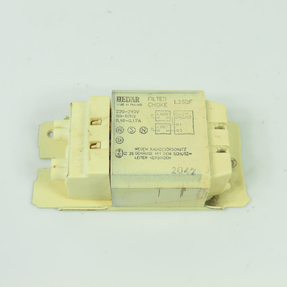 Helvar L36DF Filter Choke 220-240V 50-60Hz 0.18-0.17A