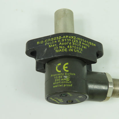 Turck Bi2-CRS232-ADZ30X2-B1131/S34 Proximity Switch Sensor 10-65VDC 0.913" Probe