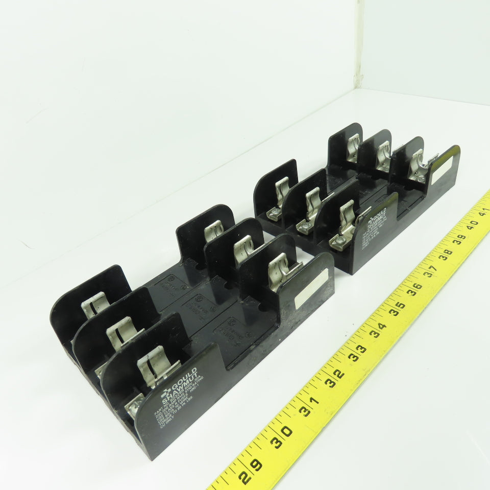 Gould Shawmut 60328R 600V 30A 3-Pole Fuse Holder Lot Of 2