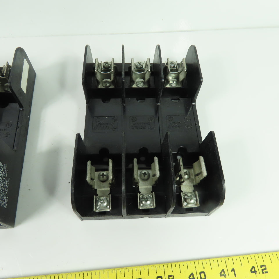 Gould Shawmut 60328R 600V 30A 3-Pole Fuse Holder Lot Of 2