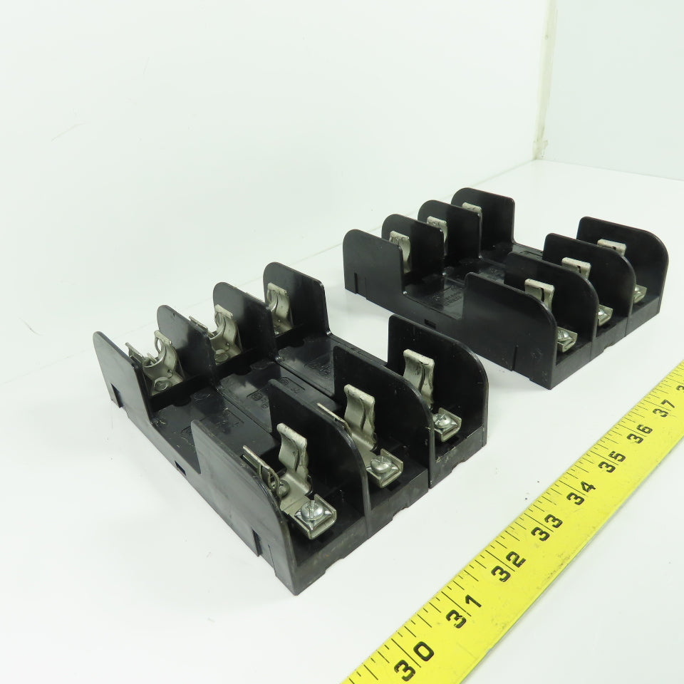 Gould Shawmut 60328R 600V 30A 3-Pole Fuse Holder Lot Of 2
