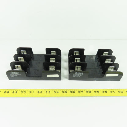 Gould Shawmut 60328R 600V 30A 3-Pole Fuse Holder Lot Of 2