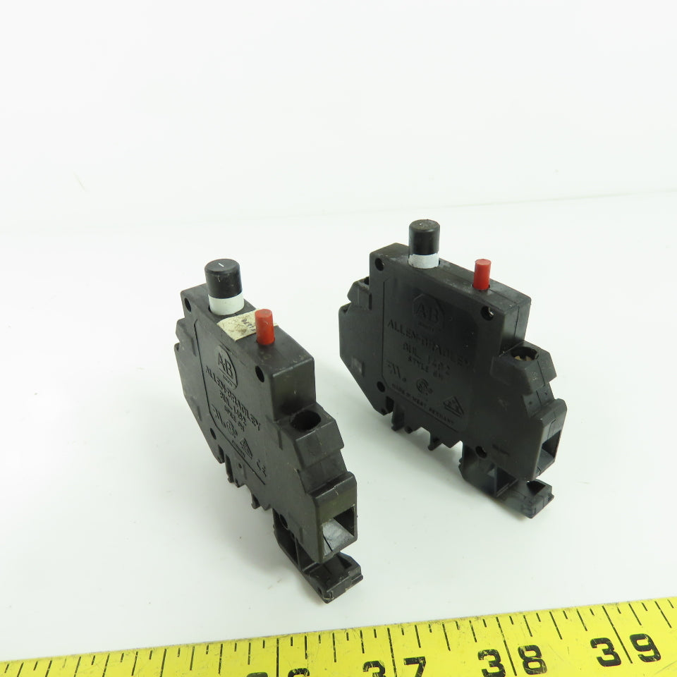 Allen Bradley 1492-GH010 Ser B Din Rail Mount Circuit Breaker 250VAC 65VDC Lot/2