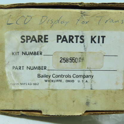 Bailey Controls 258550R LCD Display Spare Parts Kit for Transmitter