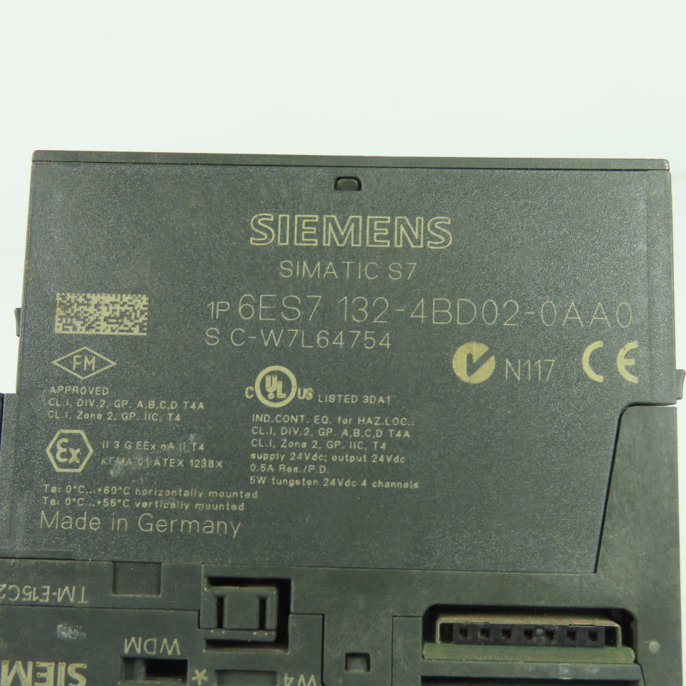 Siemens 6ES7 132-4BD02-0AA0 Simatic S7 Output Module 24VDC 0.5A Lot Of 4