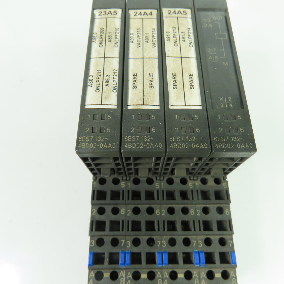 Siemens 6ES7 132-4BD02-0AA0 Simatic S7 Output Module 24VDC 0.5A Lot Of 4