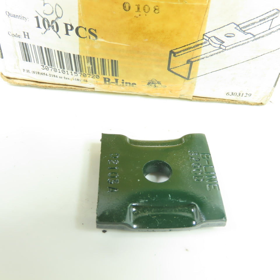 B-Line B200D 5/16" Square Washer Indented Lot Of 50