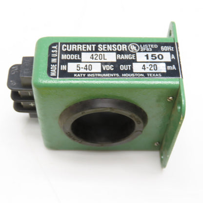 Katy Instruments 1603-E 420L 150A 5-40VDC Current Sensor 4-20mA Output