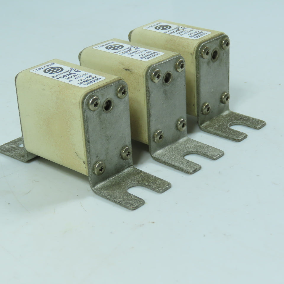 Bussmann 170E4350 150A 660V AC High Speed Semiconductor Fuse Lot of 3