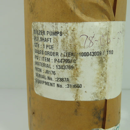 Sulzer Pumps 100043009/110 Shaft Sleeve P44795/8 6-1/4" OAL