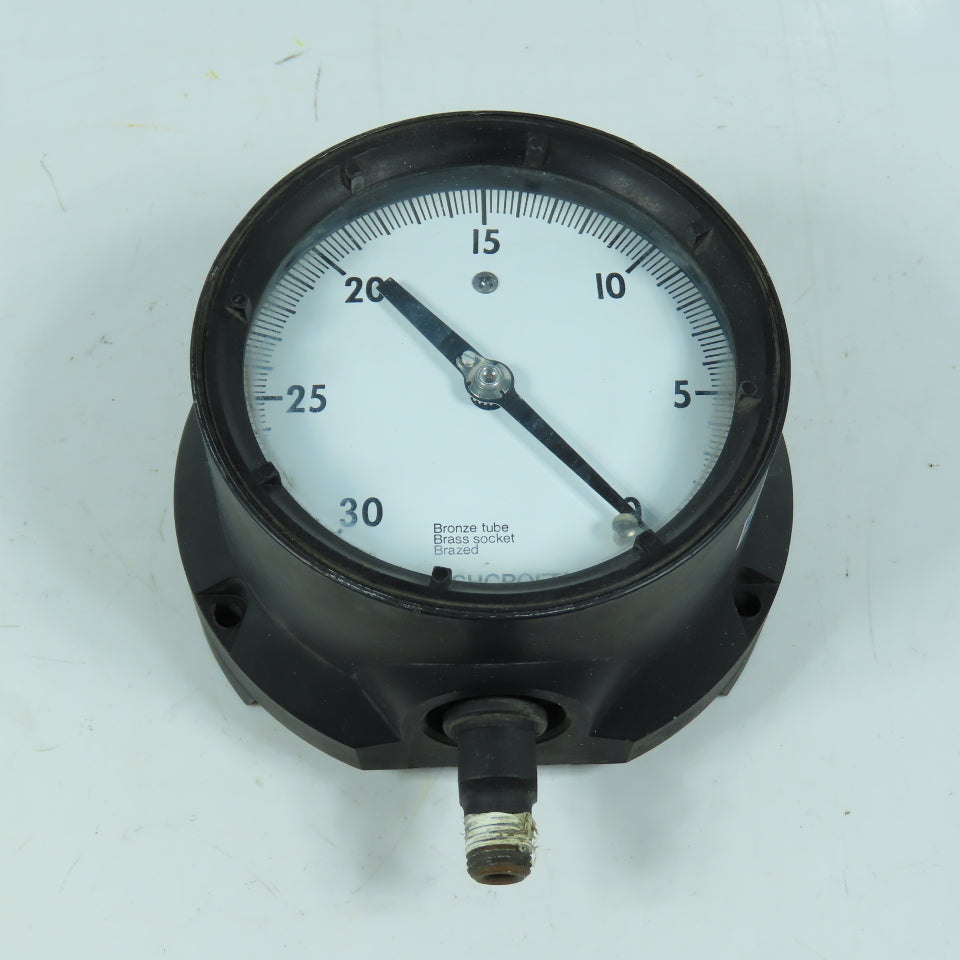 Ashcroft Q-8401 Pressure Gauge 0-30 PSI 4" Face